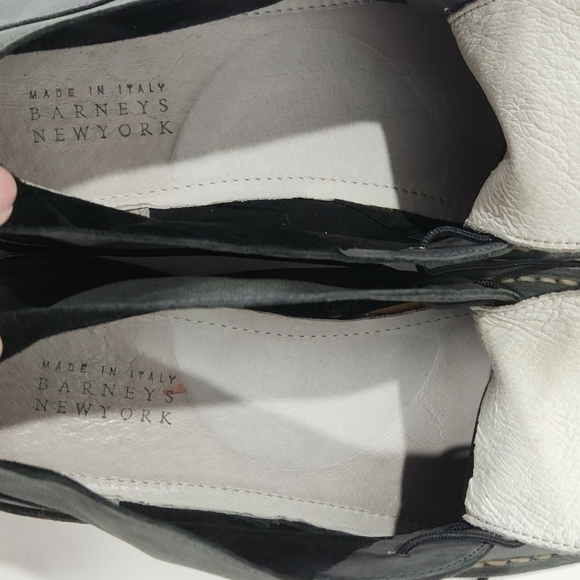 Barney’s New York Men's Gray Leather Low Chukka Boots Size 11 Made in Italy - Picture 6 of 12